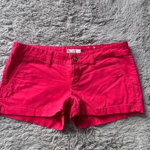 SO red orange mini shorts size 11